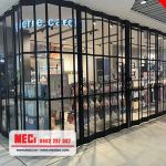 Cửa Xếp Nhựa PC Khung Nhôm – Cửa Vách Xếp Nhựa