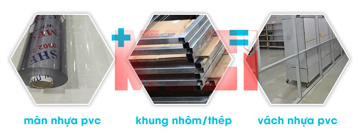 Vách nhựa pvc trong suốt