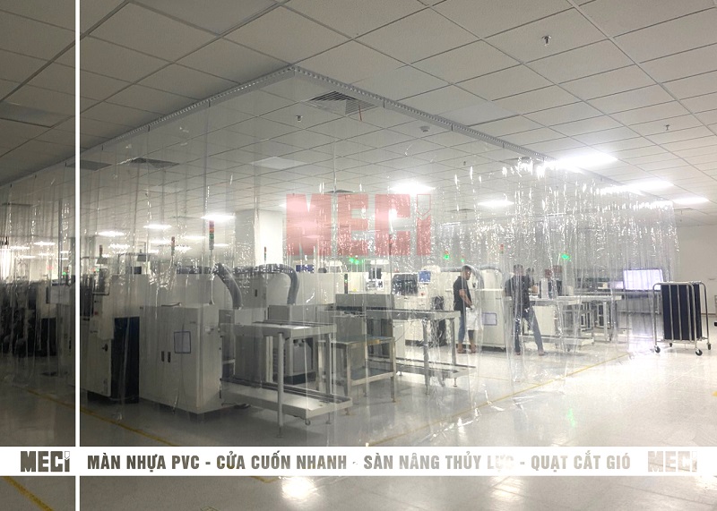 Rèm nhựa pvc trong không cản trở tầm nhìn