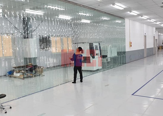 Rèm nhựa pvc xanh ngọc tiêu chuẩn