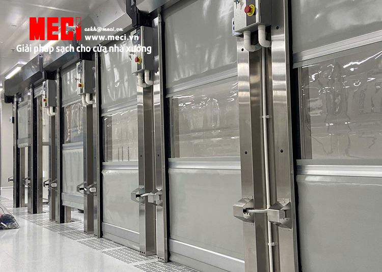 Cửa cuốn nhanh lắp tại vị trí tự động hóa
