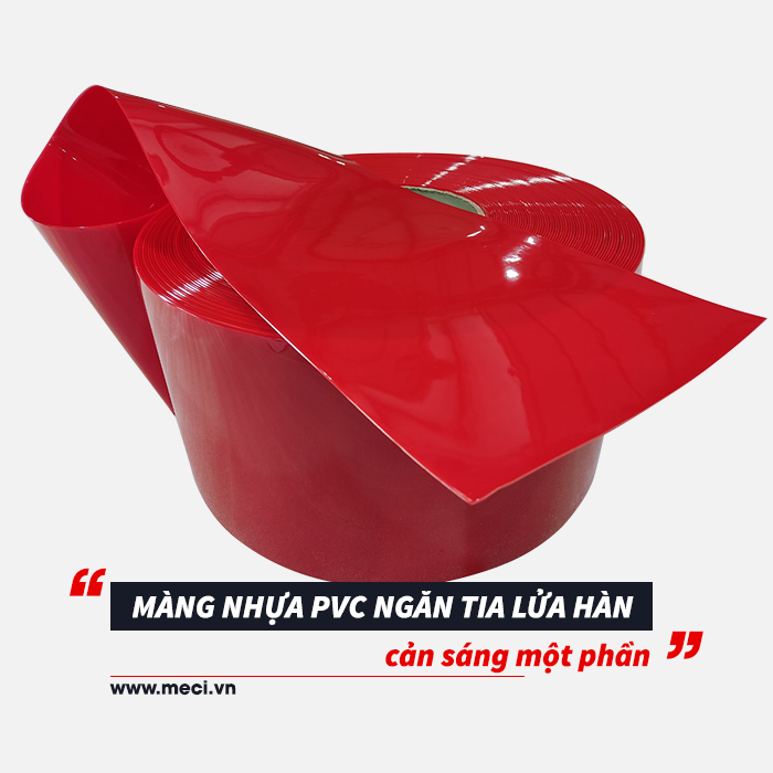 Cuộn nhựa pvc màu đỏ