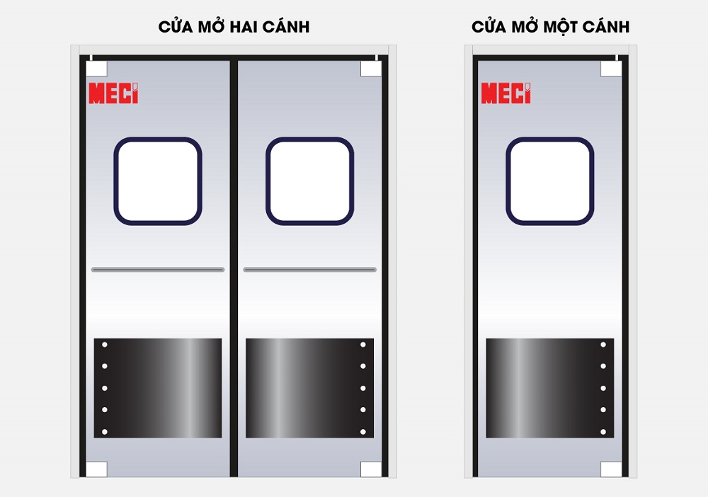 Hai quy cách lắp đặt của cửa